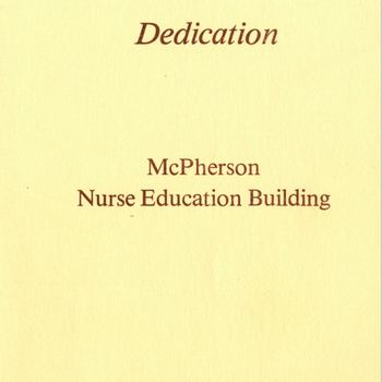 McPherson Dedication Invite