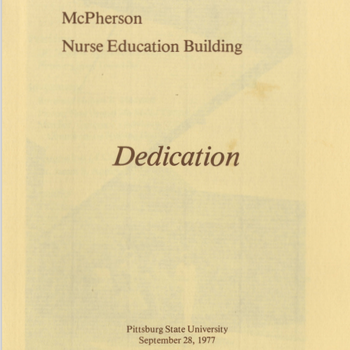 McPherson Dedication Program
