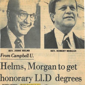 Helms, Morgan To Get Honorary Degrees