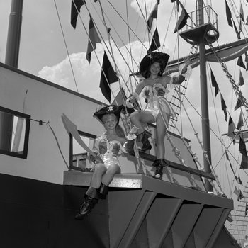 Women Dressed As Pirates, C