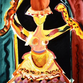 09. Minoan Goddess with Tulips