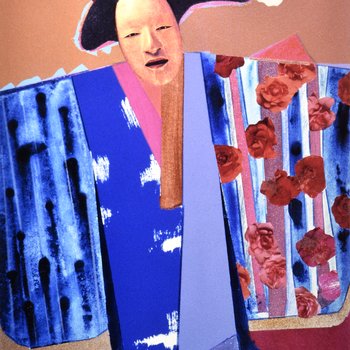 02. Ancient Mask: White Poppy Kimono (?)