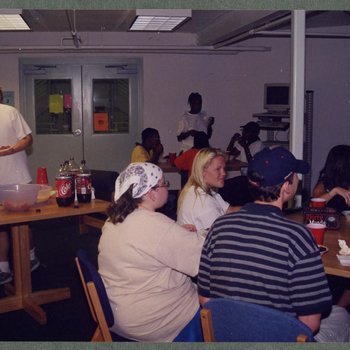Students in Osprey Crossings Kitchen, 2001 (2)