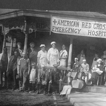 American Red Cross emergency hospital in Gallatin, 1925