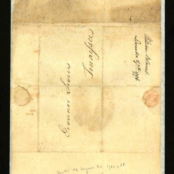 Circular to Governor John Sevier from Senator William Blount, 1796, page 2