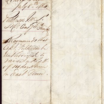Letter to Military Governor Andrew Johnson from M.L. Patterson of Loudon, Tenn., 1864, page 3