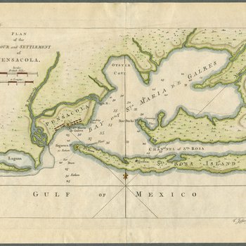 Plan of the harbour and settlement of Pensacola