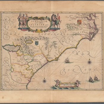 Virginiae partis australis et Floridae partis orientalis : interjacentium[que] regionum nova descriptio
