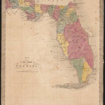 Map of the state of Florida
