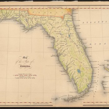 Map of the state of Florida