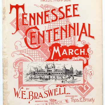 Tennessee Centennial March sheet music cover