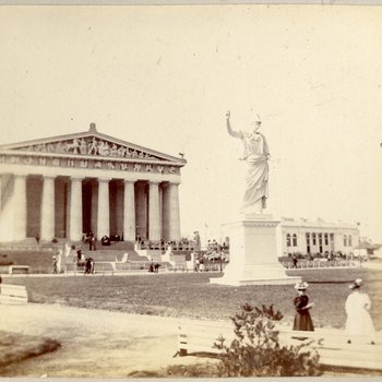 The Parthenon and Pallas Athena sculpture