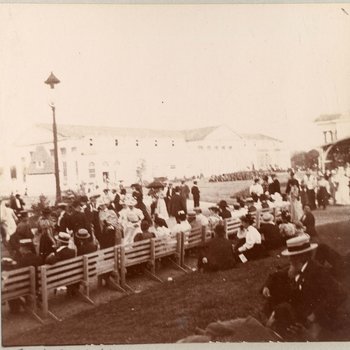 Crowd at Centennial Exposition