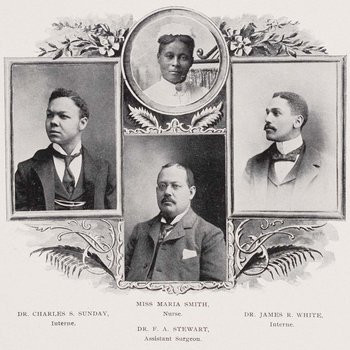 Black doctors and nurse of Centennial Exposition hospital