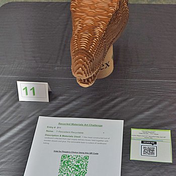 T-Rexcellent Recyclable, 2024, overhead view