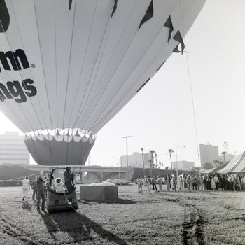 Freedom Savings Hot Air Balloon on Ground, One Laurel Place Groundbreaking, B