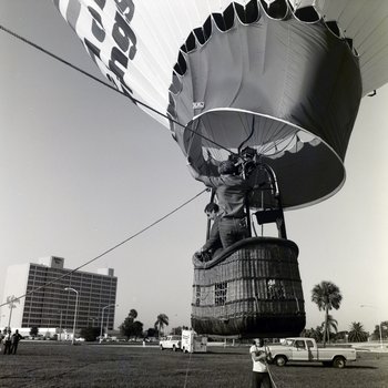Hot Air Balloon Begins Floating, One Laurel Place Groundbreaking