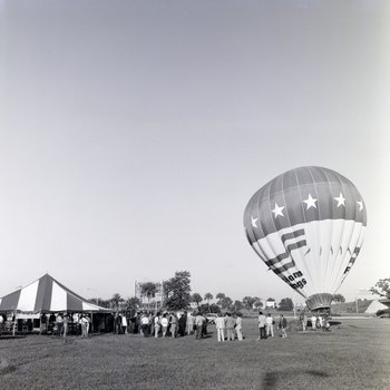 Freedom Savings Hot Air Balloon on Ground, One Laurel Place Groundbreaking, D