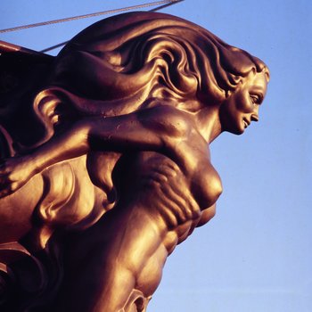 Figurehead on Jose Gaspar Ship, Tampa, Florida, A