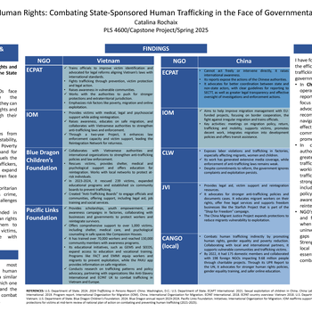 NGOs and Human Rights: Combating State-Sponsored Human Trafficking in the Face of Governmental Complicity