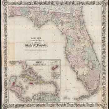Colton's new Township of the State of Florida, compiled from the official Record of the General Land Office US Coast Survey