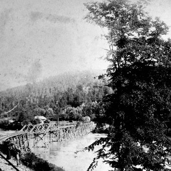 Railroad bridge at the Nolichucky River