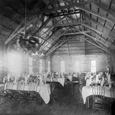 The first Bon Aqua Springs Hotel dining room