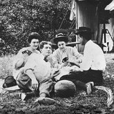 Two couples playing cards, Primm Springs, Hickman County