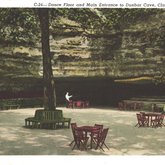 Postcard of Dance floor and main entrance to Dunbar Cave, Clarksville, Tenn.