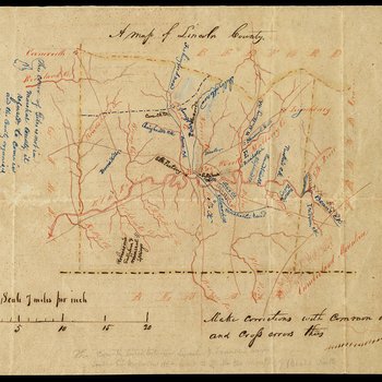 Map of Lincoln County