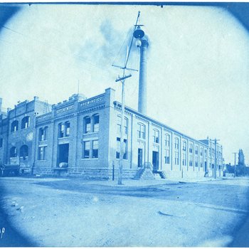 Cyanotype of Chattanooga Brewing Company, Chattanooga, Tennessee, ca. 1890s