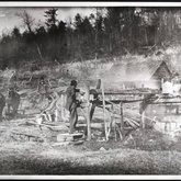 Mountain tea still in operation Doe Valley, Johnson County, Tennessee, ca. 1920s