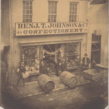 Benjamin T. Johnson & Co. Confectionery and Union Saloon, Nashville, Tennessee, ca. 1859