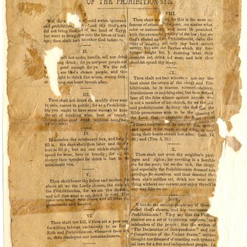 The Ten Commandments of the Prohibitionists, ca. 1900