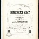 The Temperance Army sheet music, 1874
