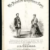 The Rainbow Temperance Song sheet music, 1866