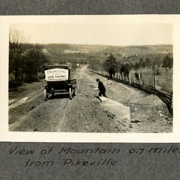 View of Mountain 0.7 miles from Pikeville, Pikeville, Tennessee, ca. 1918