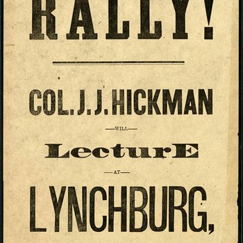 "Temperance Rally!" broadside, 1883