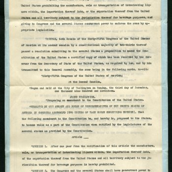 Senate Joint Resolution No. 1, Nashville, Tennessee, January 8, 1919, 1