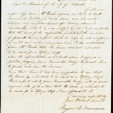 Letter from Bryson B. Trousdale to the Mayor and Alderman of Nashville regarding opposition to a neighbor having a tippling house, 1841, 1