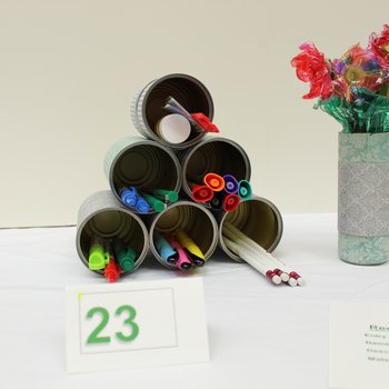 Desk Organizer & Blooms from a Bottle, 2018