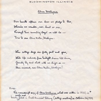 Alma Wesleyana Lyrics