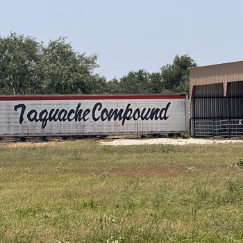 Photograph of Taquache Compound advertising