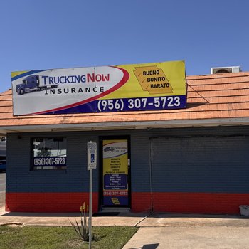 Photograph of TruckingNow Insurance Sign