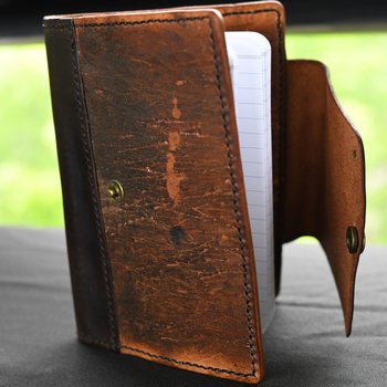 Leather Journal Cover, 2025, close-up
