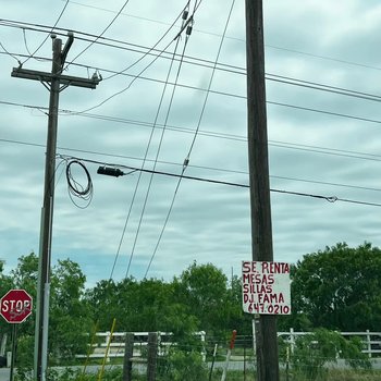 Photograph of DJ Fama Sign
