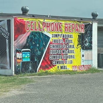 Photograph of Cellphone Repair Sign