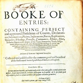 A Booke of Entries (1614)