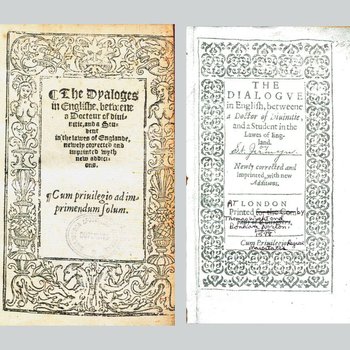 The Dyaloges in Englishe (1616) and The Dialogue in English (1567)