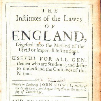 The Institutes of the Laws of England (1651)